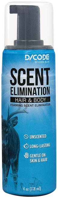 Code Blue OA1435 Hair/Body Foam Scent Eliminator 4 fl oz