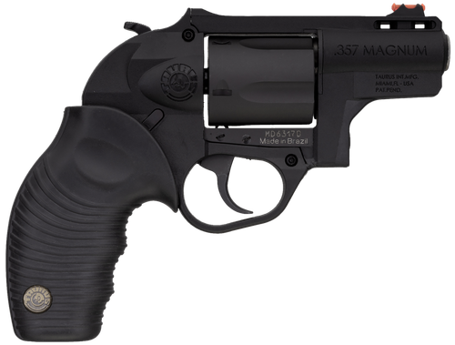 Taurus 2605021PLY 605 Poly Protector 38 Special +P or 357 Mag 5 Shot 2" Black Finish Barrel, Matte Black Oxide Finish Cylinder, Black Finish Polymer Frame & Black Ridged Rubber Grip