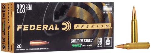 Federal GM308M2 Premium Gold Medal 308Win 175gr Sierra MatchKing BTHP 20 Per Box/10 Case