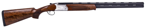 ATI ATIGKOF12SVE30 Cavalry SVE 12 Gauge 3" 2rd 30" Blued O/U Barrel, Silver Engraved Metal Finish, Oiled Turkish Walnut Stock, Ejector, 5 Chokes