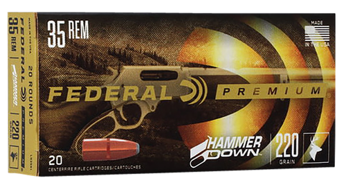 Federal LG35R1 Premium HammerDown 35Rem 220gr Bonded Hollow Point 20 Per Box/10 Case