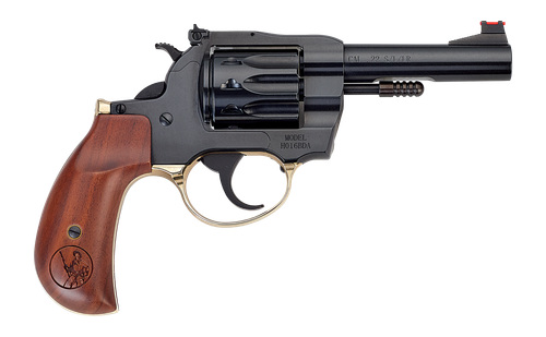 Henry H016BDA Golden Boy  22 S/L/LR 10 Shot 4" Blued Round Barrel, Blued Cylinder, Blued Polished Steel Frame, American Walnut Birdshead Grip, Exposed Hammer