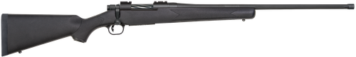Mossberg 28243 Patriot  Full Size 6.5 PRC 4+1 24" Matte Blued Fluted Threaded Barrel, Drilled & Tapped Matte Blued Stainless Steel Receiver, Black Fixed Synthetic Stock