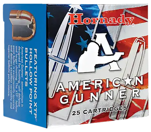 Hornady 90104 American Gunner  380ACP 90gr Hornady XTP Hollow Point 25 Per Box/10 Case