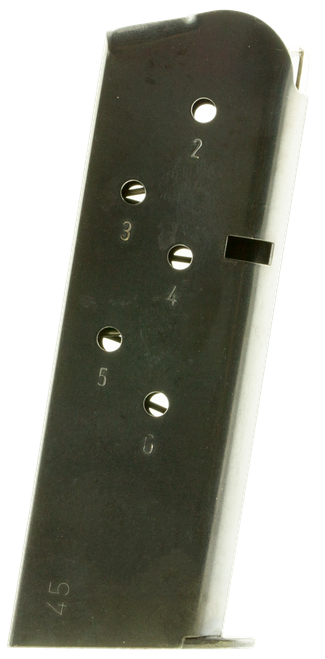 Magnum Research MAG1911456 1911  Black Detachable 6rd 45 ACP