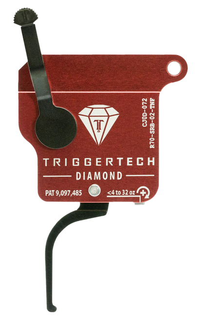 TriggerTech R70SRB02TNF Diamond Without Bolt Release Single-Stage Flat Trigger with 0.30-2 lbs Draw Weight for Remington 700 Right