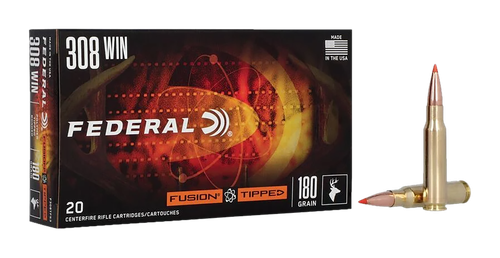 Federal F308TFS3 Fusion  308Win 180gr Bonded Soft Point 20 Per Box/10 Case