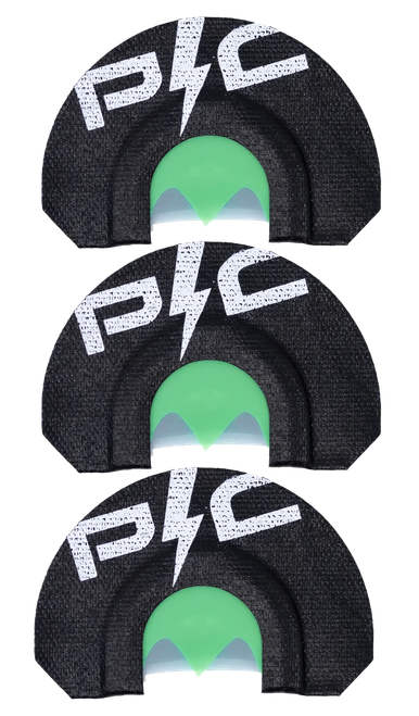 Power Calls 24251  Diaphragm Call Turkey Sounds Black/Green Bat Wing Cut