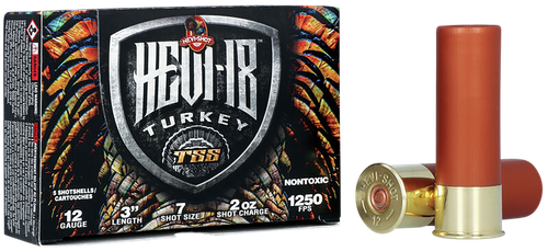 HEVI-Shot HS4007 HEVI-18 TSS Turkey 12Gauge 3" 2oz Tungsten 7Shot 5 Per Box/10 Case