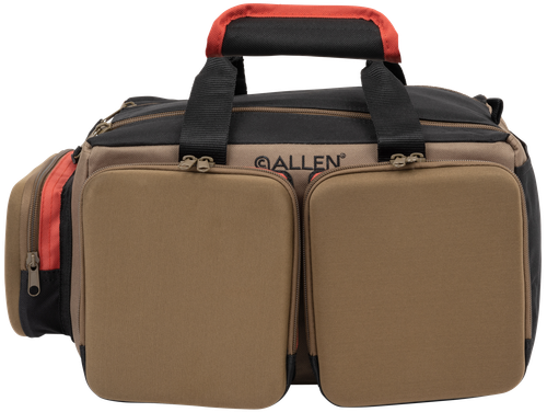 Allen 8305 Eliminator Rangemaster Tan Range Bag w/Pistol Rug, Multiple Exterior Pockets,  Rigid Bottom w/Feet For Stability