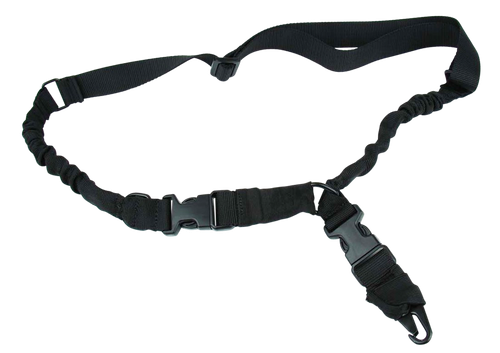 TacFire SL003B 2 To 1 Point Sling Black Nylon 30"-40" OAL Adjustable Double Bungee Rifle