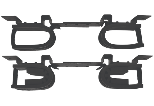 Rugged Gear 10075 Gun Rack Overhead Black Steel Holds 2 Rifle/Shotgun
