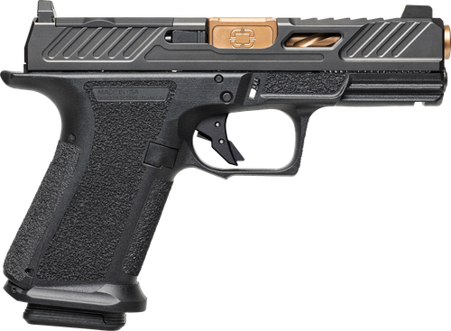 Shadow Systems SS1039CA MR920 Elite 9mm 10+1 Bronze TICN Black Nitride Optic Cut/Serrated/Window Cut Stainless Steel Slide Black Black Interchangeable Backstrap Grip *CA Compliant