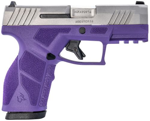 Taurus 1-GX2939DP GX2  9mm Luger 13+1 3.37" Matte Stainless Steel Barrel, Matte Serrated Stainless Steel Slide, Dark Purple Polymer Frame w/Picatinny Rail, Polymer Grip