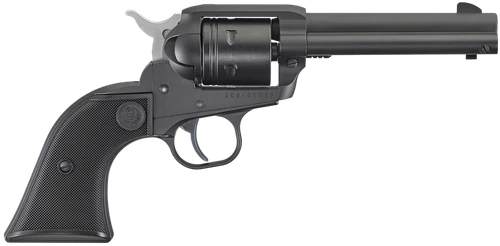 Ruger 2002 Wrangler  22 LR 6 Shot 4.62" Black Cerakote, Black Cerakote Aluminum Frame & Cylinder Black Checkered Polymer Grips