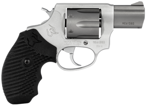 Taurus 2-856029ULVZ06 856 Ultra-Lite Small 38 Special +P 6 Shot 2" Matte Stainless Alloy Steel Barrel & Cylinder, Matte Stainless Aluminum Frame, Black Operator II Grip, Exposed Hammer