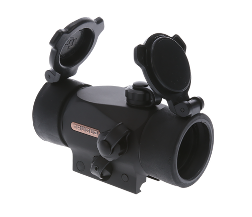 TruGlo TG-TG8230B Triton  Black Anodized 1x 30mm 5 MOA Illuminated Tri-Color Dot Reticle Clamshell Packaging
