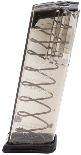 ETS Group GLK19 Pistol Mags  15rd 9mm Luger Compatible w/ Glock 26/19 Gen1-5 Clear Polymer