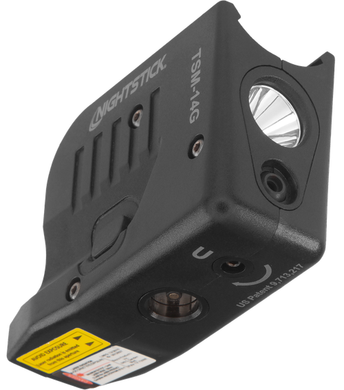 Nightstick TSM14G Light with Green laser for Glock 43X MOS/48 MOS  Black 150 Lumens White LED