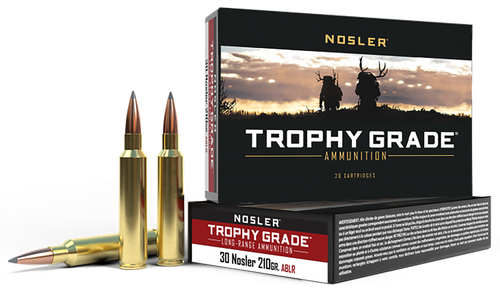 Nosler 60118 Trophy Grade Long-Range 30Nosler 210gr Nosler Spitzer AccuBond Long Range 20 Per Box/10 Case