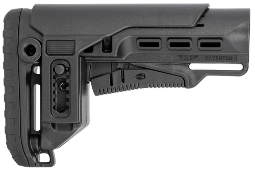 NcStar VG087052 Tactical PCP52 Mil-Spec Stock Black Synthetic Collapsible with Adjustable Cheekpiece