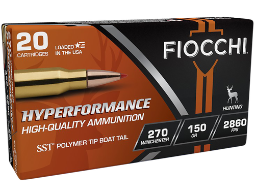 Fiocchi 270HSB Hyperformance  270Win 150gr Super Shock Tip 20 Per Box/10 Case