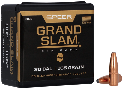 Speer 2038 Grand Slam  30Cal 165gr Soft Point 50 Per Box/5 Case