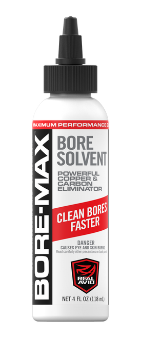 Real Avid AVBMBS4L Bore-Max Solvent Removes Carbon, Powder, Lead, Plastic Fouling 4 oz Bottle