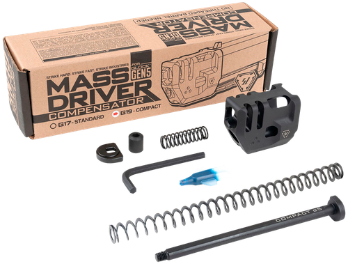 Strike Industries G5MDCOMPC Mass Driver Compensator Black for Glock 19 Gen 5