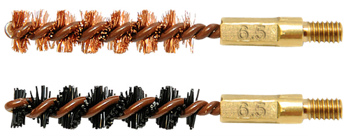 Otis FG265NB Bore Brush Set  6.5mm/264/260 Cal 8-32" Thread 2" Long Bronze/Nylon Bristles 2 Per Pkg
