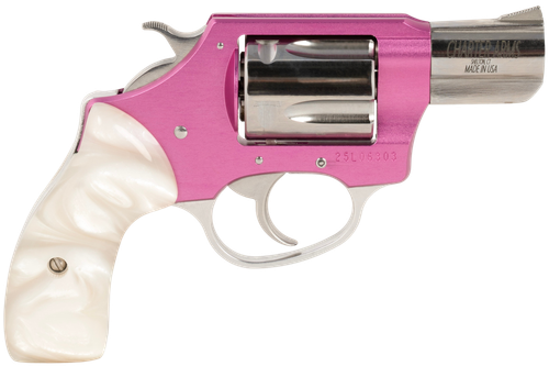 Charter Arms 53839 Undercover Lite Chic Lady Small 38 Special 5 Shot 2" High Polished Stainless Steel Barrel & Cylinder, Pink Aluminum Frame, Pearl Grip, Exposed Hammer