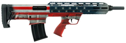 Tokarev USA 21000164 TBP  Bullpup 12 Gauge Semi-Auto 3" 5+1 18.50" Black Steel Barrel, American Flag Picatinny Rail Receiver, American Flag Adjustable Synthetic Stock