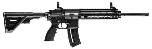 HK 81000402 HK 416  22 LR 10+1 16.10" Black Steel Threaded Barrel Aluminum w/M-LOK & Picatinny Rail Black Aluminum Receiver Black Retractable Stock Right Hand