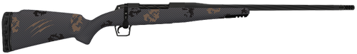 Fierce Firearms TWROG300WIN22BT Twisted Rogue Mini 300 Win Armour Lube Black Steel Threaded Barrel, Drilled & Tapped Steel Receiver, LR Negative Comb Trophy Camo Carbon Fiber Stock