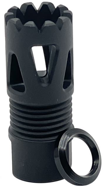 LBE Unlimited ARFHTP556 Tri-Ports Flash Hider Black 1/2"x28 Threads 223 Rem/5.56 NATO