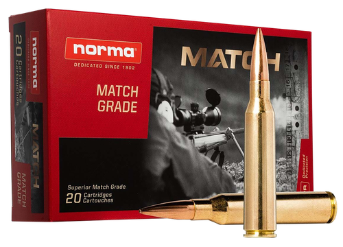 Norma Ammunition 20185272 Dedicated Precision Golden Target Match 338NormaMag 300gr 20 Per Box/10 Case