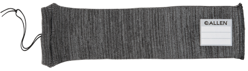 Allen 13170 Stretch Knit Handgun Sock  Gray Silicone-Treated Knit w/Custom ID Labeling Holds Handguns 14" L x 3.75" W Interior Dimensions
