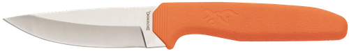 Browning 3220554 Sharp Ridge Skinner 3.50" Fixed Drop Point Plain 8Cr13MoV SS Blade, Orange Anti-Skid Rubber Handle