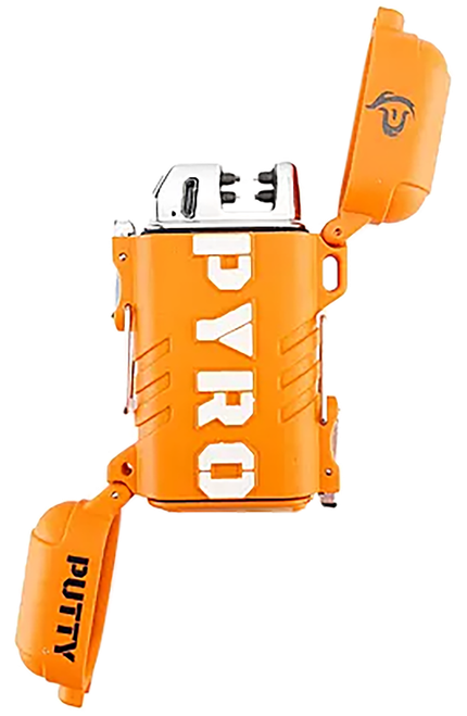Pyro Putty PPARC2 Dual Arc Elite Lighter Gray 2.63" Long Includes USB Cable/Lanyard