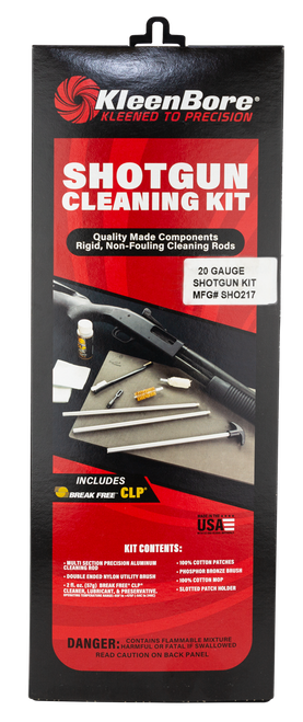 KleenBore SHO217 Classic Cleaning Kit 20 Gauge Shotgun