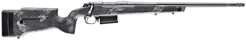 Bergara Rifles B14S751 B-14 Crest 308 Win 3+1 20" Fluted/Threaded, Sniper Gray Cerakote Barrel/Rec, Monte Carlo Carbon Fiber Stock with Black & Gray Splatter, Omni Muzzle Brake