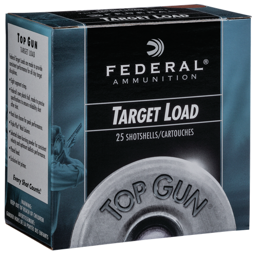 Federal TGSH128 Top Gun  12Gauge 2.75" 1oz 8Shot 25 Per Box/10 Case