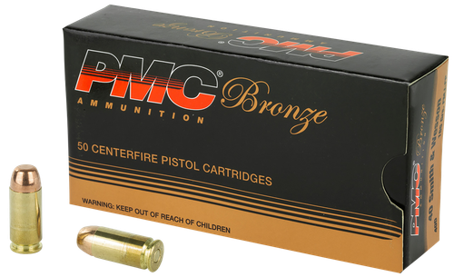 PMC 40D Bronze  40S&W 165gr Full Metal Jacket 50 Per Box/20 Case