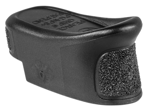 Pearce Grip PGMPS+ Magazine Extension  made of Polymer with Texture Black Finish & 1" Gripping Surface for S&W M&P Shield, M&P Shield M2.0 (Adds 2rds 9mm Luger, 1rd 40 S&W)