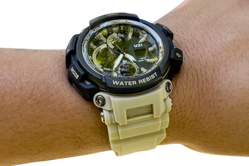 CAMP UZI-W-1708-K UZI SHOCK DIGITAL WATCH KHAKI