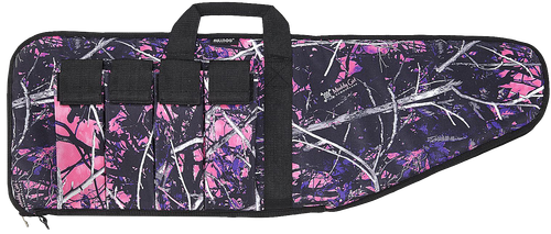 Bulldog MDG1043 Extreme Tactical  43" Muddy Girl Camo Water-Resistant Nylon Camo, Black Trim, Tricot Lining, 4 External Velcro Magazine Pouches