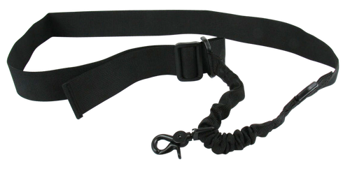 TacFire SL001B Single Point Sling Black Nylon 20"-30" OAL Adjustable Double Bungee Rifle/Shotgun