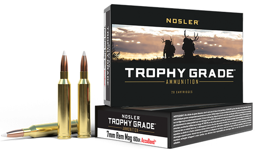 Nosler 47284 Trophy Grade  7mmRemMag 160gr Nosler AccuBond 20 Per Box/10 Case