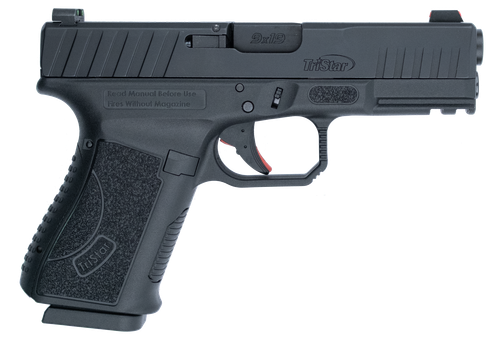 TriStar 85760 Apoc  9mm Luger 15+1 4.02" Black Steel Barrel, Black Cerakote Serrated Steel Slide & Polymer Frame w/Accessory Rail, Textured Grip