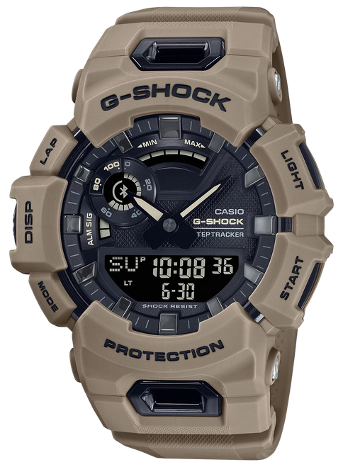 G-shock/vlc Distribution GBA900UU5A G-Shock Tactical Brown Stainless Steel Bezel 145-215mm